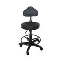 Ver imagem 2 de Cadeira Mocho com Encosto + Aro Apoio Nr 17 - Preto