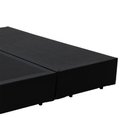 Ver imagem 2 de Cama Box Queen Bipartido King Design Sintético Preto 158x198x40