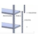 Ver imagem 2 de Prateleira em Aço Galvanizado 6 Bandejas.