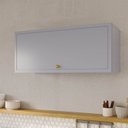 Ver imagem 1 de Armário Aéreo Planejado 1 Porta Basculante 80cm Marselha CabeCasa MadeiraOriginals Azul/Sereno