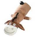 Ver imagem 1 de Travesseiro Xuxão de Corpo Burro 1,10m Marron para Abraçar e Dormir Companheiro