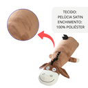 Ver imagem 3 de Travesseiro Xuxão de Corpo Burro 1,10m Marron para Abraçar e Dormir Companheiro