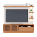Ver imagem 1 de Estante P/ Home Theater e Tv até 70 Polegadas Campeche Freijó e Off White Cod: 250.082