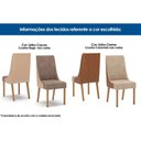 Ver imagem 4 de Kit 6 Cadeiras Sala Jantar Ivy 6 Un Nature/courano/caramelo/creme - Henn