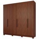 Ver imagem 2 de Guarda-Roupa Casal Maite 6 Portas 6 Gavetas com Pés MDF Pm Home