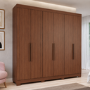 Ver imagem 1 de Guarda-Roupa Casal Maite 6 Portas 6 Gavetas com Pés MDF Pm Home