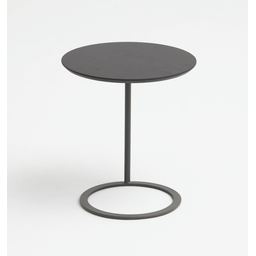 Mesa de Apoio Toms - Tampo Laqueado - Base Aço Carbono - Altura 45cm - 1