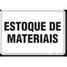 PLACA ORGANIZAÇÃO ESTOQUE DE MATERIAIS - 1