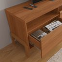 Ver imagem 2 de Rack Elegance 1.9 para Tv até 75 Polegadas 1 Porta 2 Gavetas Jequitibá - Lukaliam