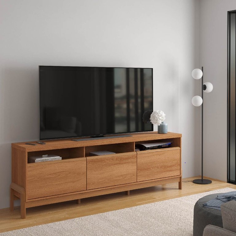Rack Elegance 1.9 para Tv até 75 Polegadas 1 Porta 2 Gavetas Jequitibá - Lukaliam Rack Elegance 1.9 para Tv até 75 Polegadas 1 Porta 2 Gavetas Jequitibá - Lukaliam