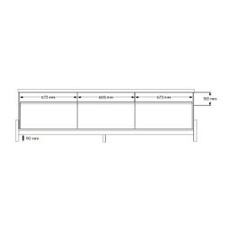 Rack Elegance 1.9 para Tv até 75 Polegadas 1 Porta 2 Gavetas Jequitibá - Lukaliam - 4