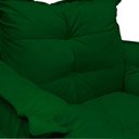Ver imagem 4 de Poltrona Decorativa Estofada Base Giratória de Metal Opala Suede Verde - LM DECOR