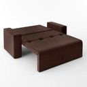 Ver imagem 4 de Sofá Cama Casal 5000 com Braço Veludo Marrom Mamflex Tabaco