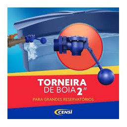 Torneira Boia Alta Vazão Compacta Grandes Reservatórios 2 - 4