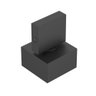 Acabamento Registro Quadrado Lux Base Docol Preto Fosco - 2