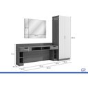 Ver imagem 3 de Quarto Modulado Casal 7 Peças Liga QM40 Of White Kappesberg