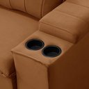 Ver imagem 5 de Sofá 3 Lugares Retrátil Reclinável para Sala 225cm Malfati F04 Veludo Terracota - Lyam Decor