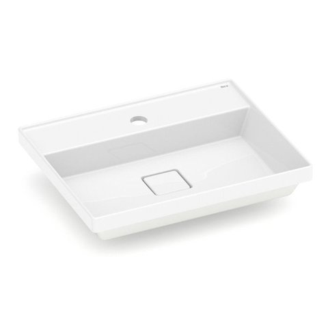 Cuba de Sobrepor 500x400 com Mesa Terra T18 Branco Roca Cód. A327B3E000