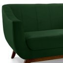 Ver imagem 3 de Sofá 3 Lugares Milano Verde Base Madeira Larbelle Móveis