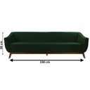 Ver imagem 5 de Sofá 3 Lugares Milano Verde Base Madeira Larbelle Móveis