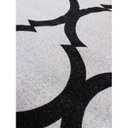 Ver imagem 3 de Tapete Sala Geométrico Arabesco 200X250 Cm Prata Preto 40