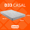 Ver imagem 5 de Colchão Casal Queen Size 100 Espuma D33 A17 Intermediário 158x198 Inducol