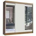 Ver imagem 2 de Guarda-roupa Casal Madesa Istambul 3 Portas de Correr com Espelhos 3 Gavetas