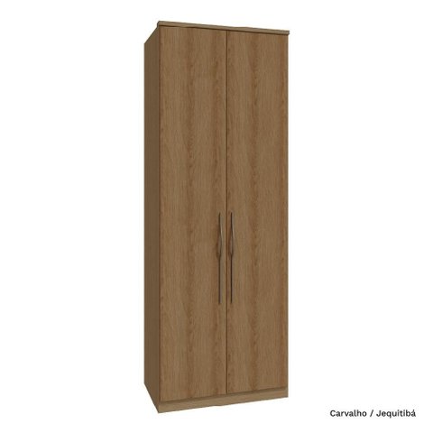 Guarda Roupa Modulado 02 Portas 245cm Setiba - Carvalho/jequitibá