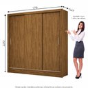 Ver imagem 3 de Guarda-roupa Dubai 3 Portas de Correr e 3 Gavetas Carioca Móveis