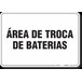 PLACA ORGANIZAÇÃO ÁREA DE TROCA DE BATERIAS - 1