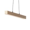 Ver imagem 2 de Lustre Pendente Newline Fit Led 725 Bivolt Dourado 3000k Luz Amarela