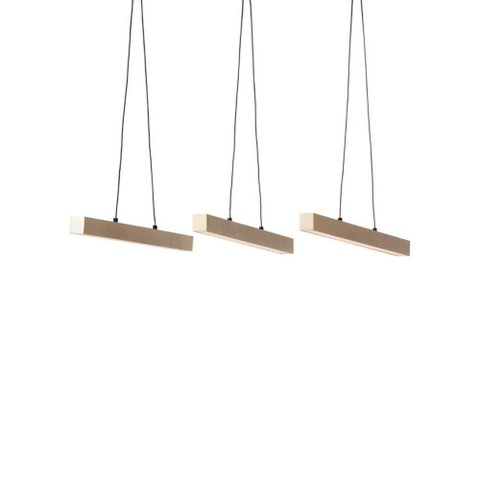 Lustre Pendente Newline Fit Led 725 Bivolt Dourado 3000k Luz Amarela