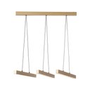 Ver imagem 3 de Lustre Pendente Newline Fit Led 725 Bivolt Dourado 3000k Luz Amarela