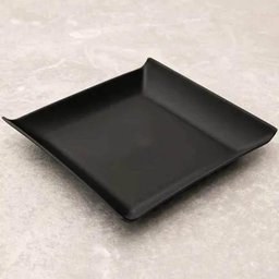 48 Pratos Bandeja Restaurante 20,6cm Preta Plástica Sushi Frutas Petiscos Coza - 5