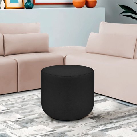 Puff Orgânico Decorativo Conforto Luxo Moá Bouclé