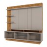 Estante Home Vinhedos 200cm Grigio Fosco/amêndoa para Tv até 65” - Mobler - 3