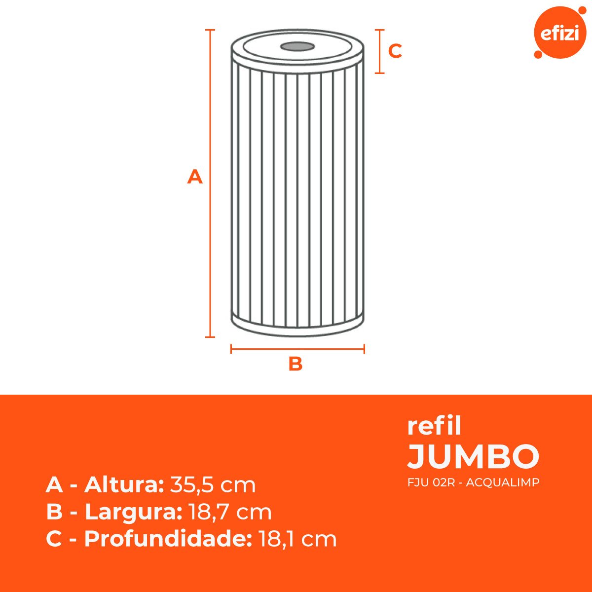 Refil Filtro Jumbo Fju 02r Acqualimp - 3