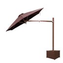 Ver imagem 3 de Ombrelone Lateral - 2,70m de Diâmetro - em Alumínio - Base Cachepô - Persianet - 09 – Marrom Escuro
