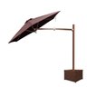 Ombrelone Lateral - 2,70m de Diâmetro - em Alumínio - Base Cachepô - Persianet - 09 – Marrom Escuro - 3