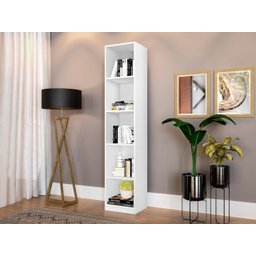 Estante Simples para Livros com Nichos em Mdf - 1