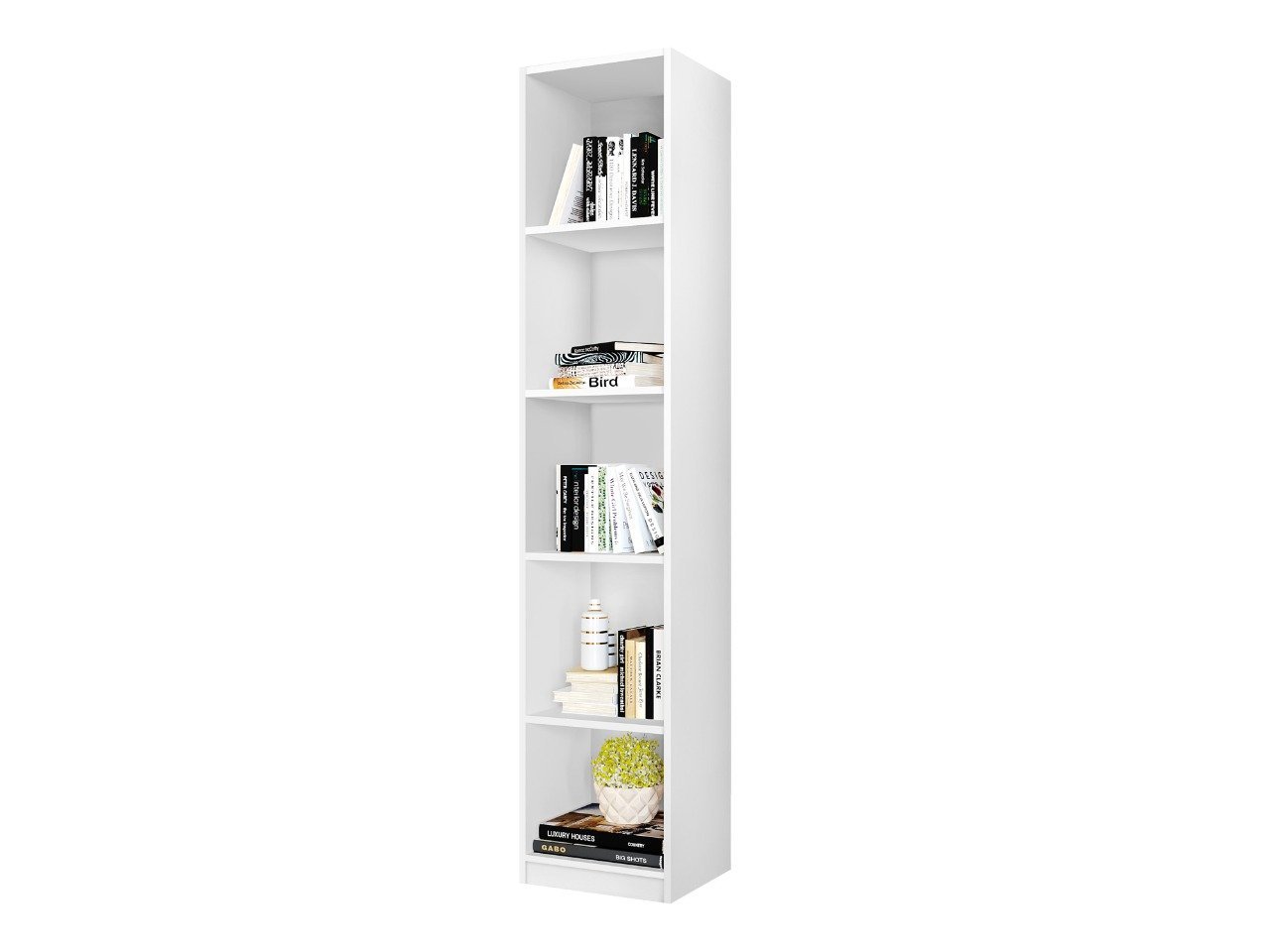 Estante Para Livros C/ Nichos Livreiro Simples Mdf Branco - 2