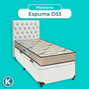 Ver imagem 4 de Cama + Bau Blindado e Colchão D33 Solteiro - Maxsono Paropas + Cabeceira