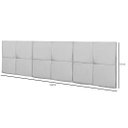Ver imagem 5 de Cabeceira Cama Casal Queen México 1,60 Box Estofada - Corino Branco
