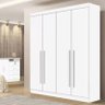 Guarda Roupa Solteiro 4 Portas 3 Gavetas da Vinci Plus D'doro Branco - 2
