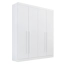 Ver imagem 1 de Guarda Roupa Solteiro 4 Portas 3 Gavetas da Vinci Plus D'doro Branco