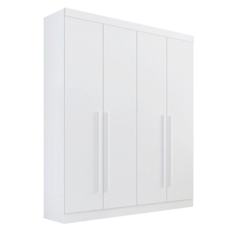 Guarda Roupa Solteiro 4 Portas 3 Gavetas da Vinci Plus D'doro Branco Guarda Roupa Solteiro 4 Portas 3 Gavetas da Vinci Plus D'doro Branco