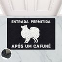 Ver imagem 1 de Tapete Capacho Entrada Cafuné Spitz Lulu 60x40 Cachorro Pet