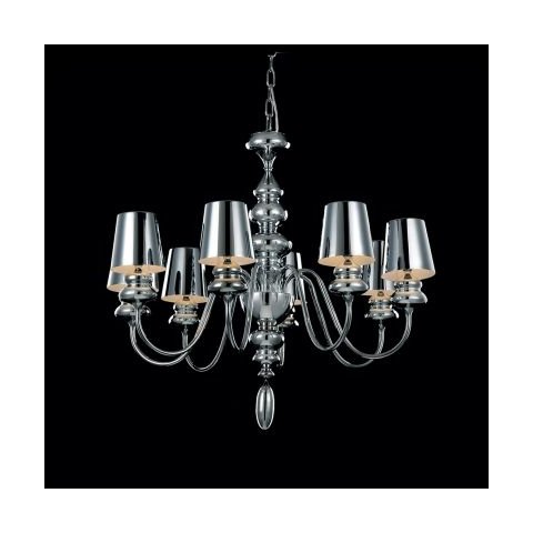 Lustre em Aco 80cm 8xg9 - Cr Bella