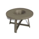 Ver imagem 2 de Mesa de Centro Champanheira Zaffi Tampo Alumínio Redondo Ripado Fendi com Balde 9 Litros - Arkell