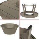 Ver imagem 7 de Mesa de Centro Champanheira Zaffi Tampo Alumínio Redondo Ripado Fendi com Balde 9 Litros - Arkell